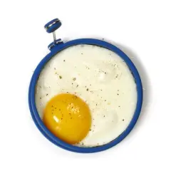 Norpro 4-Inch Silicone Round Pancake and Egg Rings, Set of 2, Blue