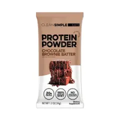 Clean Simple Eats Protein Powder - Chocolate Brownie Batter - 1.2oz/1 Stick
