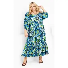 Women's Plus Size  DRESS HEATHER PRT | AVENUE