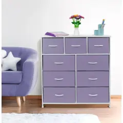 Sorbus Drawer Dresser for Bedroom Home and Office Purple