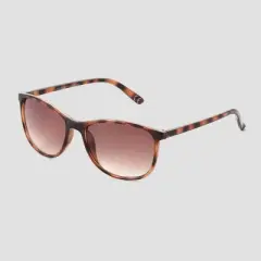 Women's Tortoise Shell Print Surf Shade Sunglasses - Universal Thread&trade; Brown