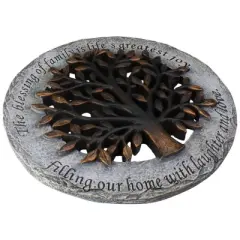 Roman The Blessing of Family Decorative Tree Spring Outdoor Garden Patio Stepping Stone 12"