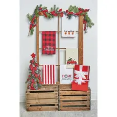 C&F Home Three Christmas Reindeers Embroidered Cotton Dishtowel