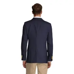 Lands' End School Uniform Men's Tailored Fit Hopsack Blazer