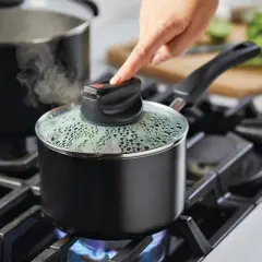 Farberware Smart Control 2qt Aluminum Covered Saucepan Black