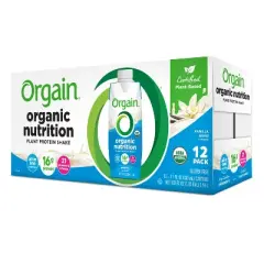 Orgain Organic Vegan Protein Shake - Vanilla Bean - 12ct
