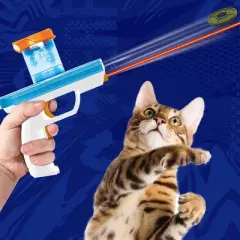Nerf Cat 7.88" Catnip Blaster with Discs Cat Toy - 4ct