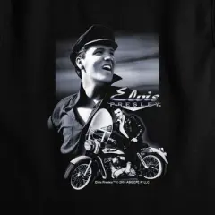 Women's Elvis Presley Motorcycle Sleeveless Crop Top Tank