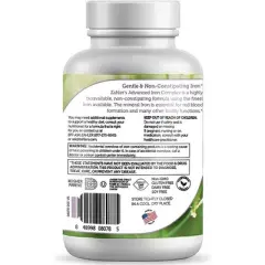 Zahler Iron Complex, Complete Blood Building Iron Supplement with Ferrochel, Optimal Absorption, Kosher Certified Iron Vitamins - 100 Capsules