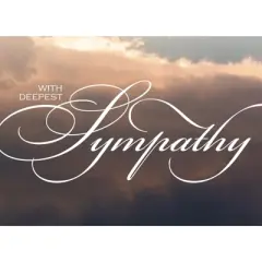 CEO Cards Sympathy Greeting Card Box Set of 25 Cards & 26 Envelopes - S1602