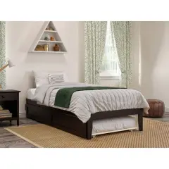 Twin XL Colorado Bed with Twin XL Trundle  Espresso - AFI