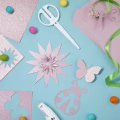 Bright Creations 30 Sheets Double-Sided Pink Glitter Cardstock Paper for DIY Crafts, Card Making, Invitations, 300GSM, 8.5 x 11 In