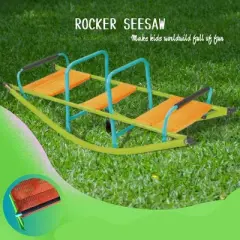 YUHAO Children Seesaw Plastic Seat Playground Equipment , Outdoor Toys，Age 2-6 , Blue and Green