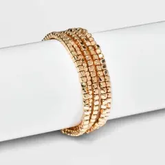 Beaded Stretch Bracelet Set 5pc - Universal Thread&trade; Gold