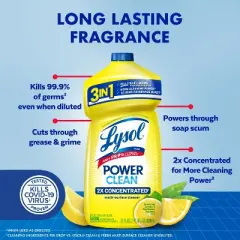 Lysol Lemon Concentrated Multi Surface Cleaner - 48oz