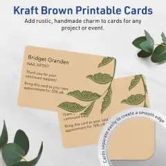 Avery Printable Cards with Rounded Corners, 6" x 9", Kraft Brown, 50ct