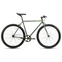 AVASTA BA9002WF-6 700C 50 Inch Single Speed Loop Fixed Gear Urban Commuter Fixie Bike with High-TEN Steel Frame for Adults 5' 1" to 5' 6", Green