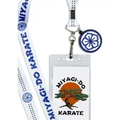 Cobra Kai Miyagi-Do Karate Dojo Lanyard Clear ID Badge Holder