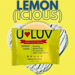 U-LUV Foods Lemon Cookies 6 PACK