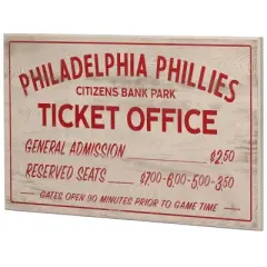 MLB Philadelphia Phillies Baseball Sign Panel