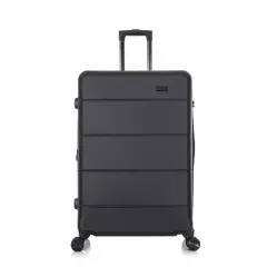 InUSA Elysian Lightweight Hardside Large Checked Spinner Suitcase
