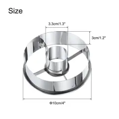 Unique Bargains Stainless Steel Non-Stick Heat Resistant Durable Cake Pans 2 Pcs