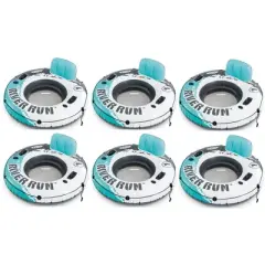 Intex Aqua River Run 1 Inflatable Floating Lake Tube 53-inch Diameter 6-Pack