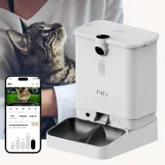 PiFi All-in-One Smart Pet Feeder AI-Powered Dog Feeder - Indoor & Outdoor Use - Dual 1080p HD Cameras - Two-Way Audio