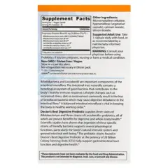 Doctor's Best Digestive Probiotic 20 Billion with Howaru, 30 Veggie Caps