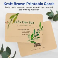 Avery Printable Rounded Corner Postcards, 4.25" x 5.5", Kraft Brown, 50ct