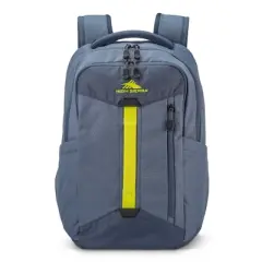 High Sierra Clubs Everyday Reflective Accent Backpack with Tablet Sleeve, Adjustable Shoulder Straps, and Comfort Mesh Back, Grey Blue