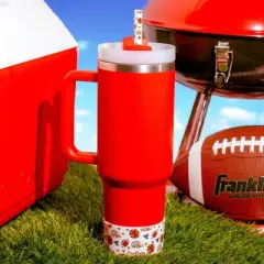 CharCharms Tailgate Water Bottle Boot Pattern