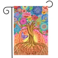 Briarwood Lane Spring Garden Flag 18x12.5 For Outdoor Tree of Life Inspirational Garden Flag Flag For Spring Garden Flag Flags For Outside