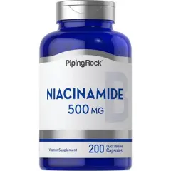 Piping Rock Niacinamide 500mg | 200 Capsules