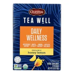 Teawell Honey Grey Lemon Tea - Case of 6/12 Bags