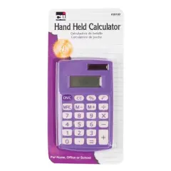 Charles Leonard Primary Calculator Single 8 Digit Display, Pack of 6