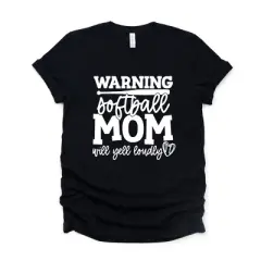 Simply Sage Market Warning Softball Mom Short Sleeve Tee