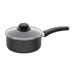 GoodCook 2qt Everyday Sauce Pan: Nonstick Aluminum, Dishwasher-Safe, Gas & Electric Compatible, Includes Lid