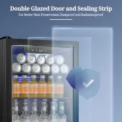 ZAFRO Beverage Refrigerator Cooler 68 Can, Mini Fridge for Beer ,Freestanding Small Fridge with Electronic Temperature Control for Home/Bar,1.7 cu.ft