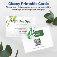 Avery Printable Business Cards, 2.5" x 3.5", Glossy White, 60ct