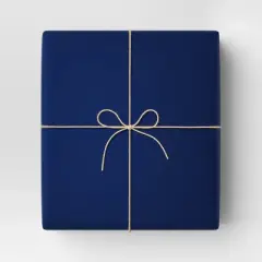 30&rdquo; 25 sq ft Christmas Roll Wrap Solid Blue - Wondershop&trade;