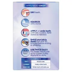 Crest Whitening Emulsions Leave-on Teeth Whitening Treatment with Hydrogen Peroxide + Whitening Wand Applicator + Stand - 0.88oz