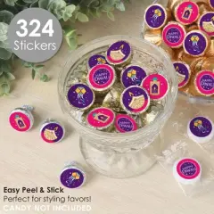 Big Dot of Happiness Happy Diwali - Festival of Lights Party Small Round Candy Stickers - Party Favor Labels - 324 Count