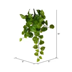 Vickerman Artificial Pothos Hanging Bush