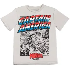 Marvel Avengers Captain America Graphic T-Shirt and Shorts Outfit Set Toddler