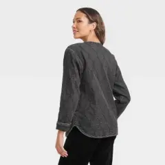 Women's Long Sleeve Quilted Jacket - Knox Rose&trade;