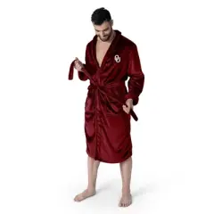 Oklahoma Sooners NCAA L/XL Silk Touch Bathrobe 26x47 Inches