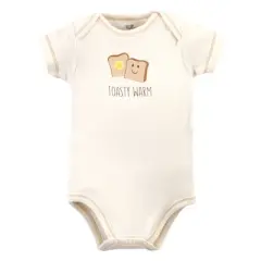 Touched by Nature Organic Cotton Bodysuits 5pk, Muffin