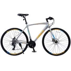 Gulches 700C Hybrid/Road Bike,24-Speed (38), Aluminum Rims,  70025C Tires, Dual Disc Brakes, 85% Pre-Assembled