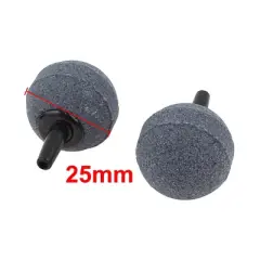 Unique Bargains Mineral Bubble Air Stone for Fish Tank Aquarium 1" Dia Gray 5 Pcs